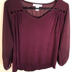 August Silk Soft Stretch Pull-on Top S